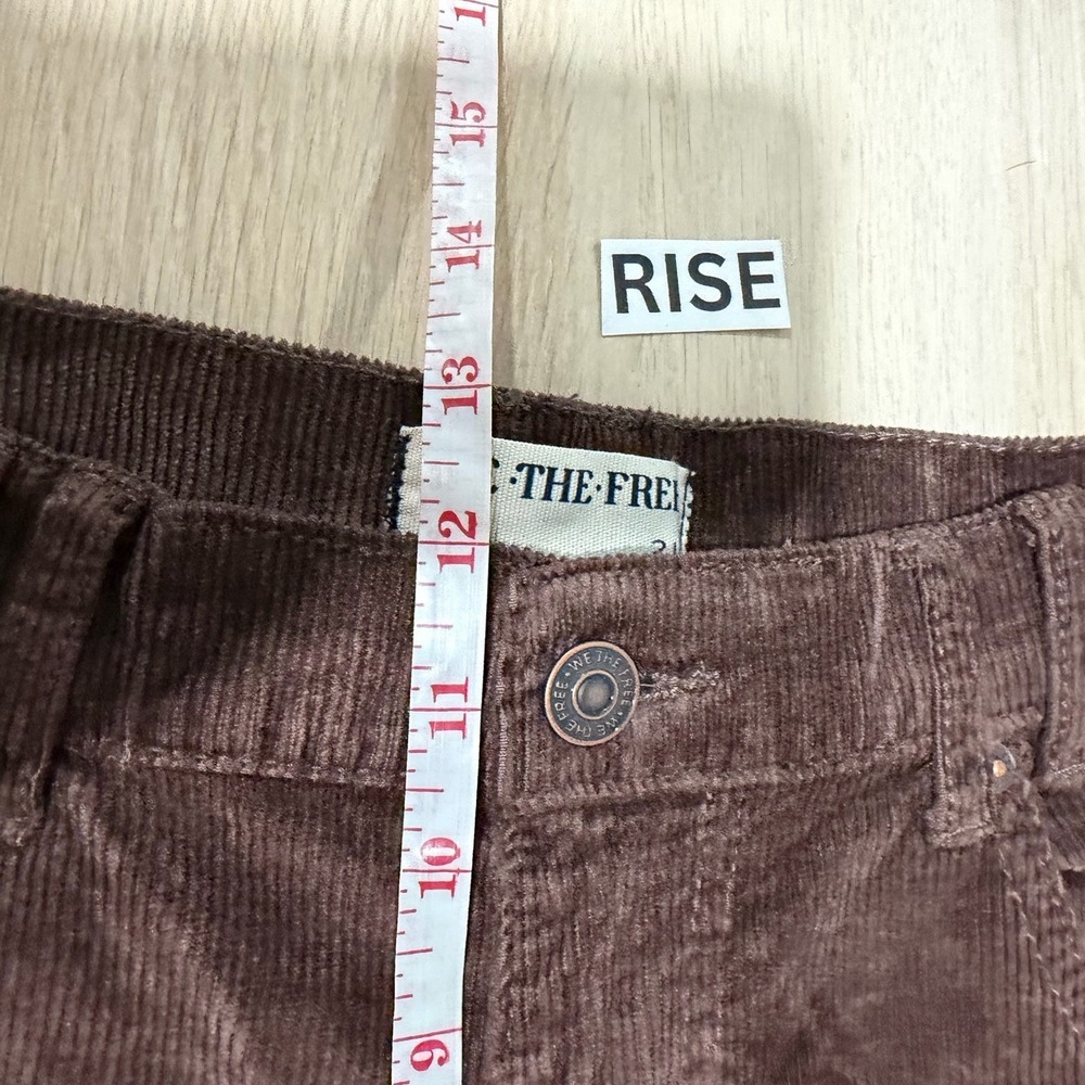 Free People NEW We The Free Risk Taker High Rise Straight Corduroy Pant Size 31 - Picture 14 of 15